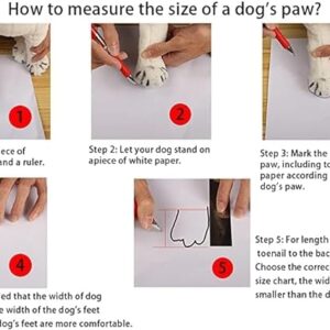 YAODHAOD Dog Shoes for Small Dogs Anti-Slip Dogs Boots & Paw Protector, Summer Hot Pavement Puppy Booties with Reflective Straps, Cat Dog Shoes for Indoor Hardfloors (4, Black) - Image 5