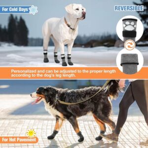 BEAUTYZOO Anti Slip Dog Socks Boots,Dog Water Shoes for Hot Pavement,Waterproof Grip Dogs Booties Paw Protector for Hardwood Floor, Prevent Licking Socks for Small Medium Large Dogs Puppy Senior Old - Image 6