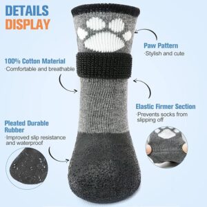 BEAUTYZOO Anti Slip Dog Socks Boots,Dog Water Shoes for Hot Pavement,Waterproof Grip Dogs Booties Paw Protector for Hardwood Floor, Prevent Licking Socks for Small Medium Large Dogs Puppy Senior Old - Image 2